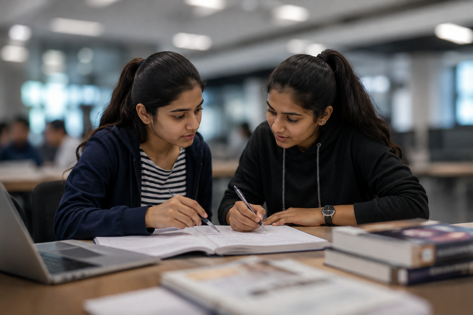 Students studying at AVL Academy